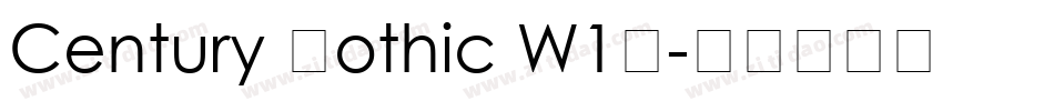 Century Gothic W1G字体转换